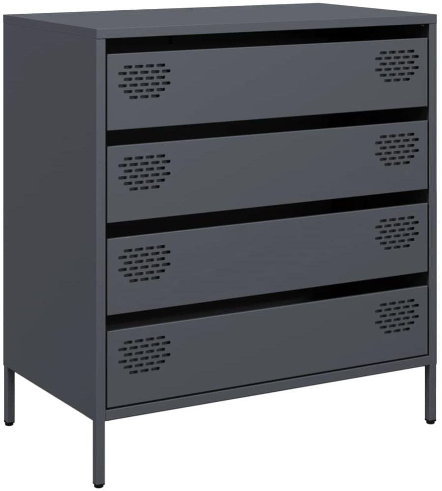vidaXL Sideboard Anthrazit 68x39x73,5 cm Kaltgewalzter Stahl 851288 Bild 1