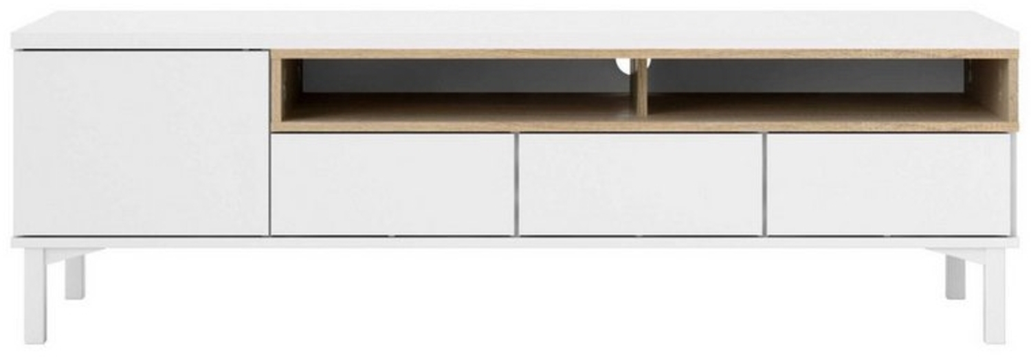 INOSIGN TV-Board Roomers TV-Board, TV-Möbel, TV-Unit, Media-Möbel, Sideboard, Breite/Höhe 156/48 cm, 2 offene Fächer mit Rahmen-Optik, Kabelführung Bild 1