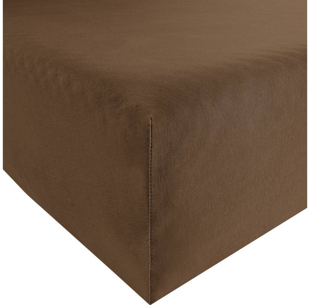 Erwin Müller Spannbettlaken Spannbettlaken "Freising", Jersey, Gummizug: Rundumgummi, (1 Stück), Elasthan-Jersey-Stretch Uni Bild 1