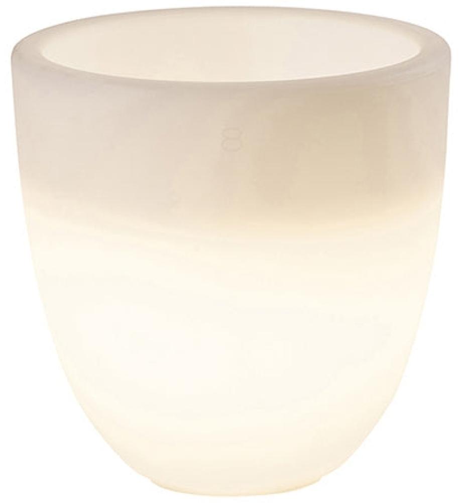 Blumentopf LED Shining Curvy Pot (white S RGB ) Bild 1