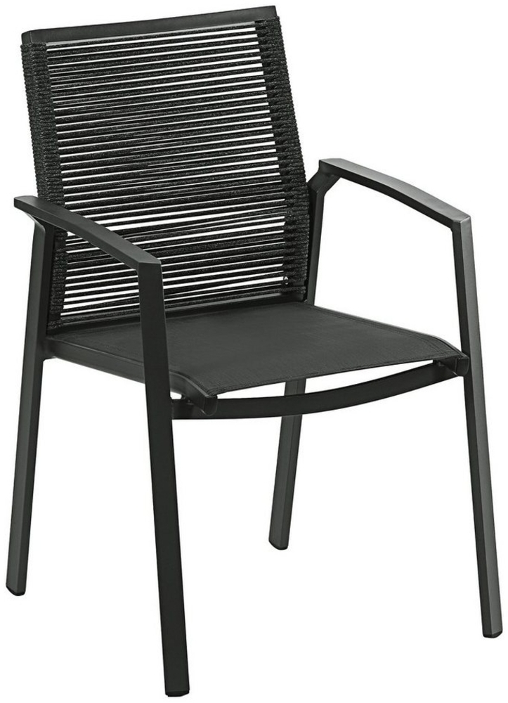 Dehner Gartenstuhl Stapelstuhl Monaco, 87 x 57 x 61 cm, Stapelstuhl Monaco mit hochwertigem und robustem Aluminium-Gestell Bild 1