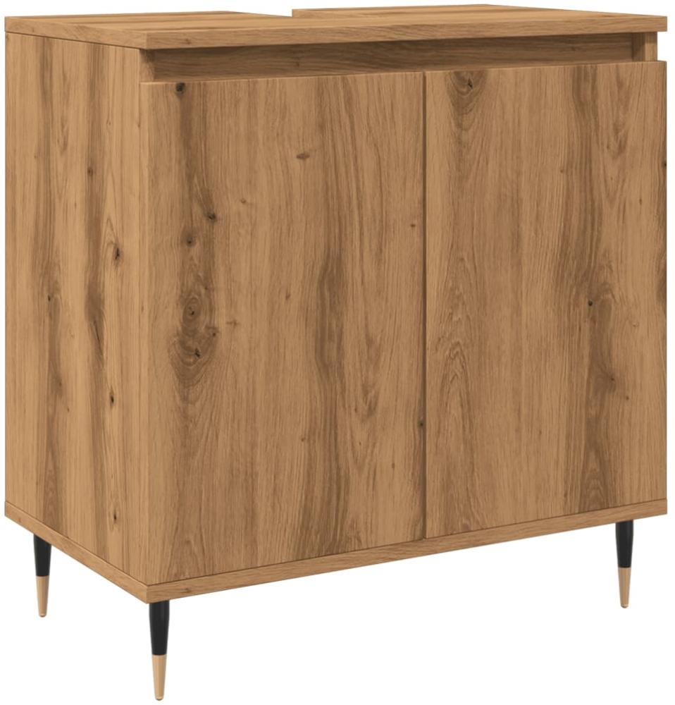 Badschrank Artisan-Eiche 58 x 33 x 60 cm Holzwerkstoff Bild 1