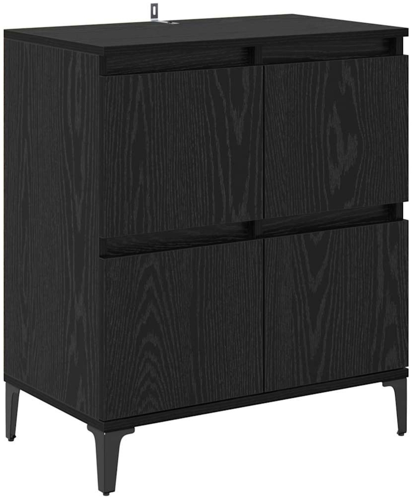 vidaXL Sideboard Schwarz Eichen-Optik 60 x 35 x 70 cm 881268 Bild 1