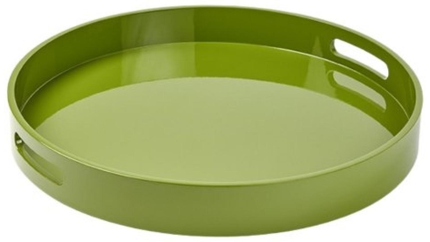 LAMBERT Tablett Enzo MDF Lackiert Rund Grün (45cm) Bild 1