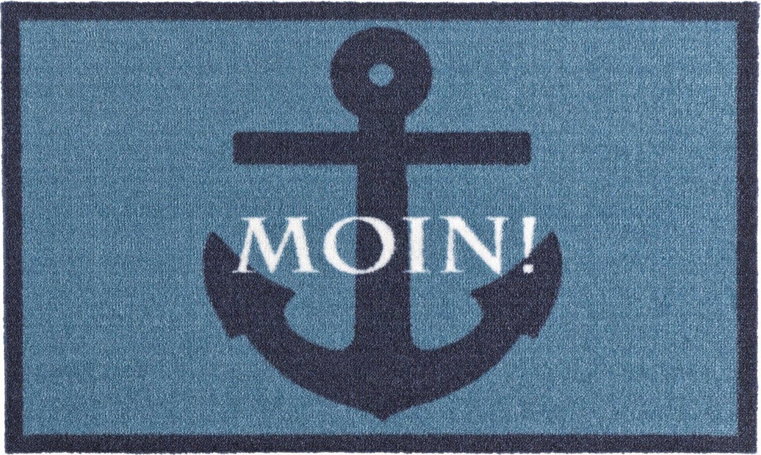 HANSE Home Fußmatte Moin, Türmatte, rechteckig, Höhe: 7 mm, Waschbar, Schmutzfangmatte, Outdoor, Innen, Rutschfest, Wetterfest Bild 1