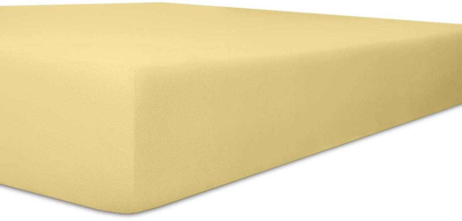 Kneer Easy-Stretch Spannbetttuch 90x190 - 100x220 cm creme (12) Bild 1