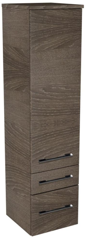 Lanzet Midischrank 30 cm, rechts, Dunkelbraun Bild 1