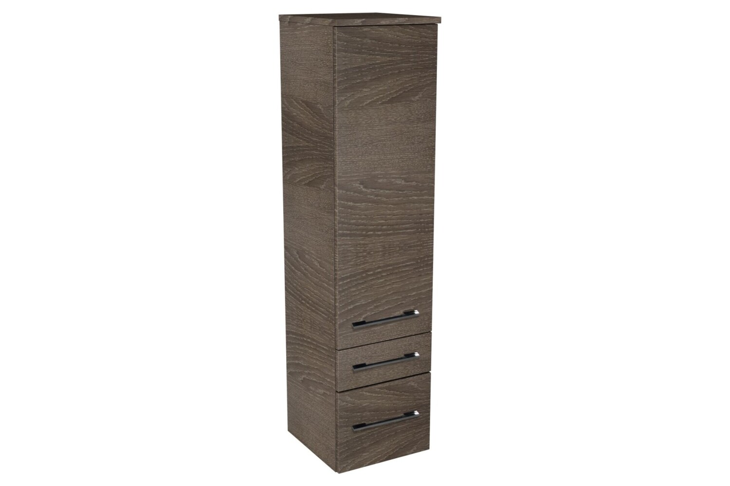 Lanzet Midischrank 30 cm, rechts, Dunkelbraun Bild 1