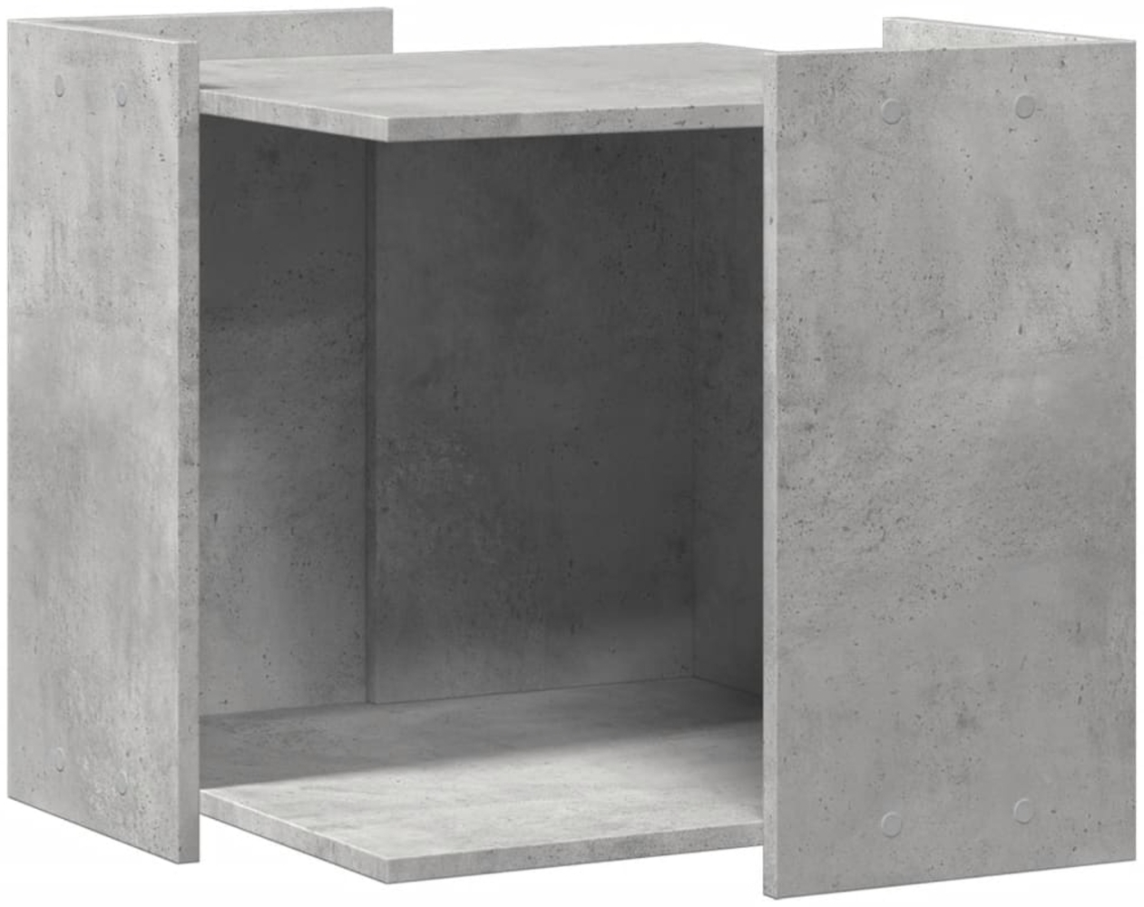 vidaXL Katzenklo Betongrau 53x53x51 cm Holzwerkstoff 857754 Bild 1