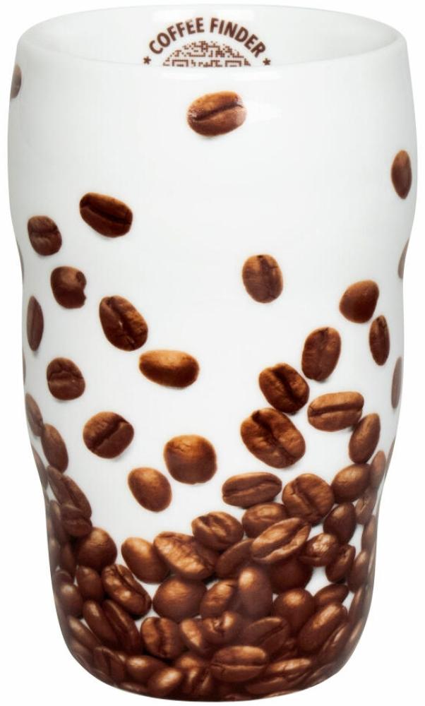 Könitz Grip Mug Coffee Finder, Isolier Thermo Becher, Doppelwandig, Porzellan, Bunt, 350 ml, 11 1 136 2713 Bild 1