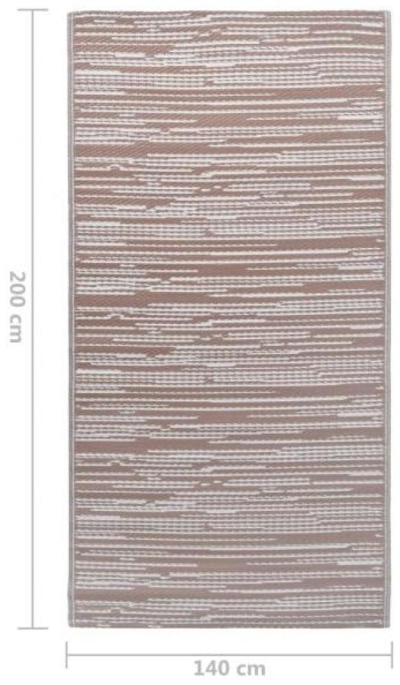 Outdoor-Teppich Taupe 140x200 cm PP Bild 1