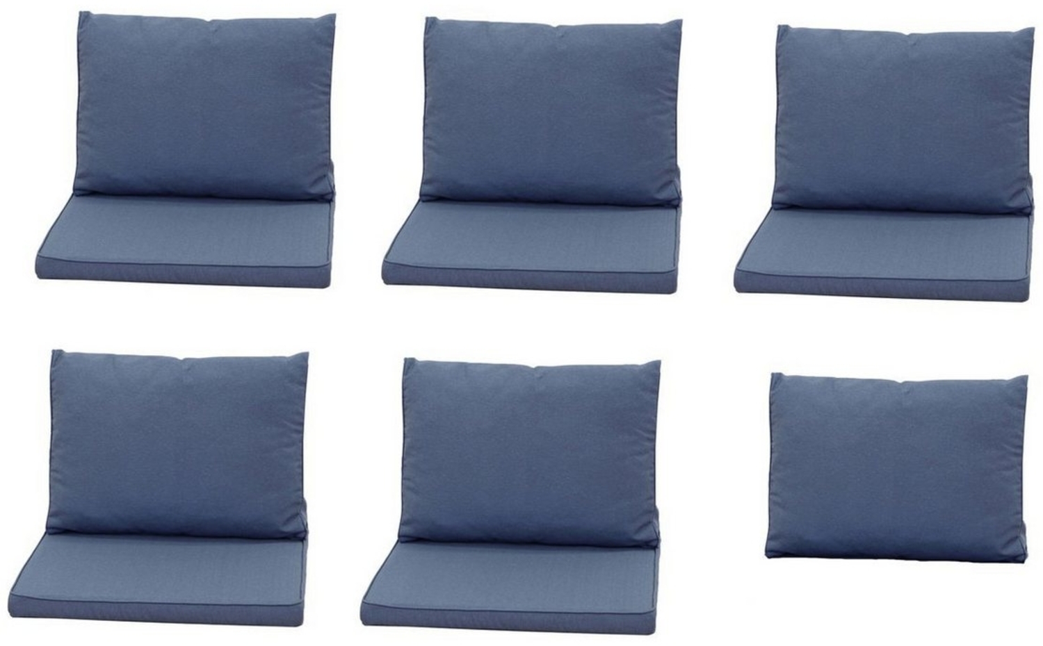 Madison Kissen Set für Keter Provence Sessel / Verlängerung oder Loungeecke Premium Panama blau Auflagen Polsterauflage Bild 1