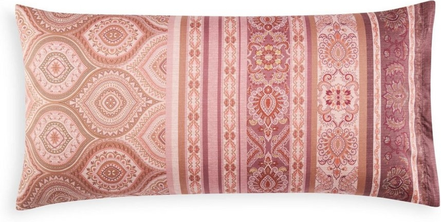 Bassetti KISSENHÜLLE zu BW HANBURY PUDERROSA 100% reiner Baumwollsatin Lizens/Zertifikat:OEKO-TEX 40x80 geometrisches Muster *9330012 HW 2024 Neuheiten Bild 1
