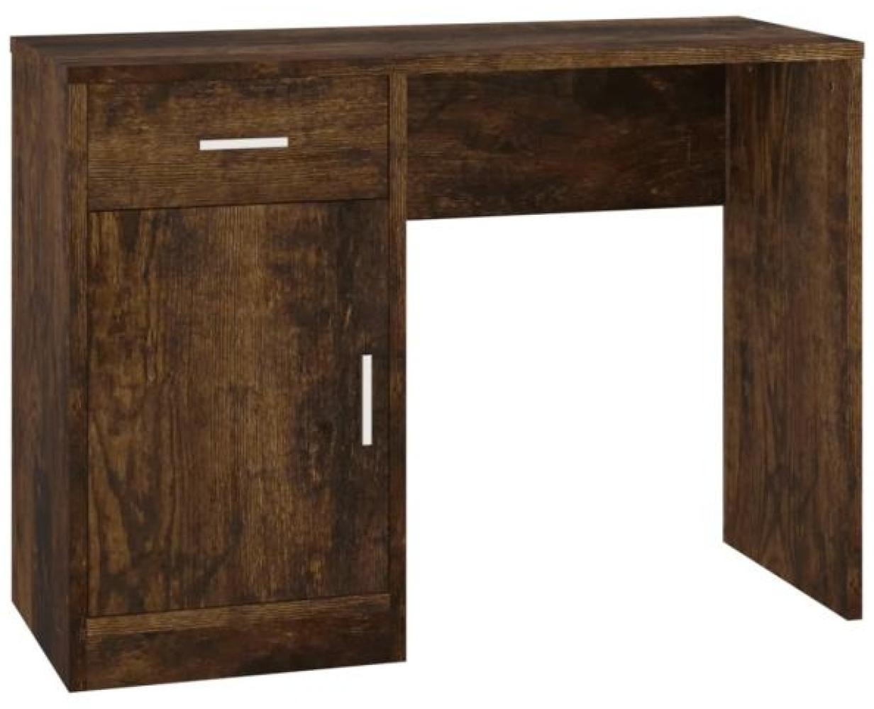 vidaXL Schreibtisch mit Stauraum Räuchereiche 100x40x73 cm 342656 Bild 1