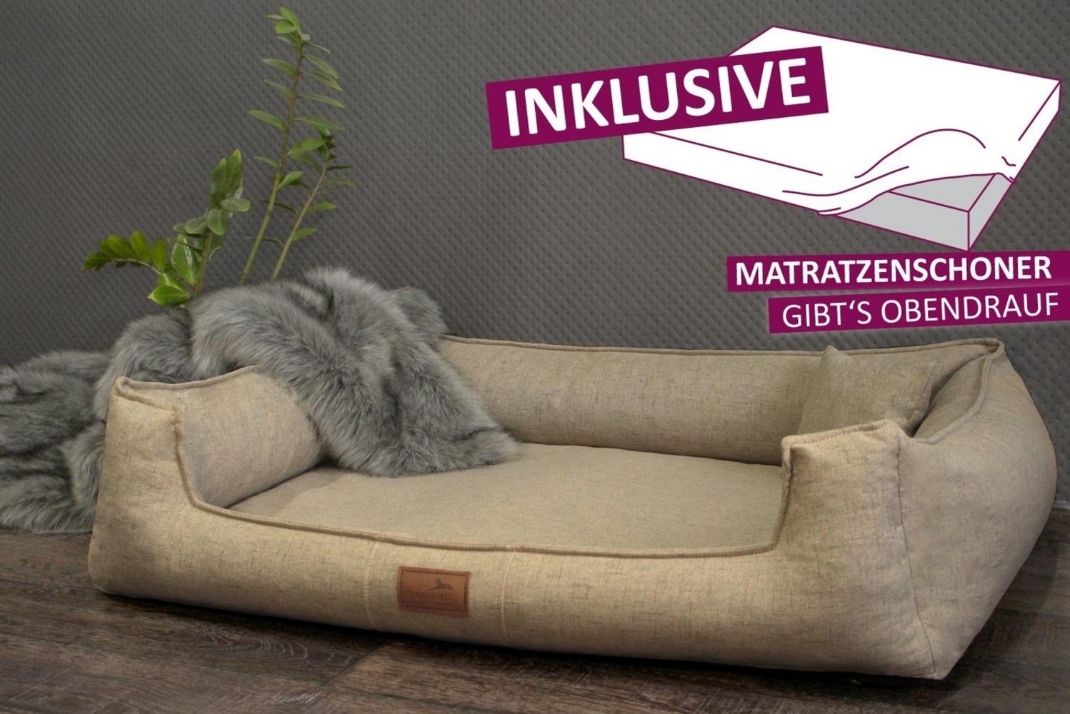 tierlando® Tierbett tierlando® Orthopädisches Hundebett GOOFY Couture >> inkl. Matratzensc, Matratzenschoner inklusive Bild 1