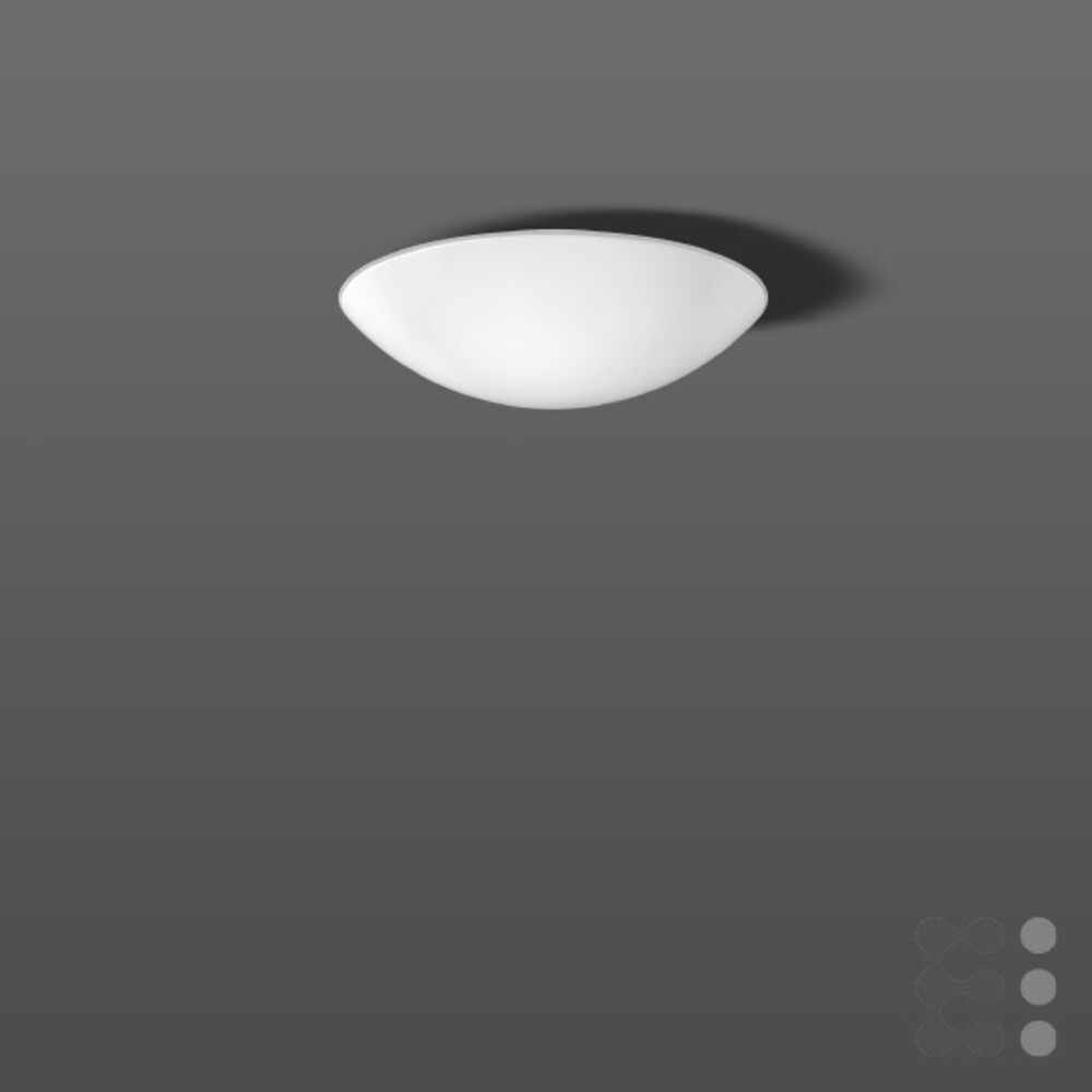 RZB WAND/DECKENL. 2X75W E27 DM420 / RZB FLAT BASIC WEIß IP44 211011. 002 Bild 1