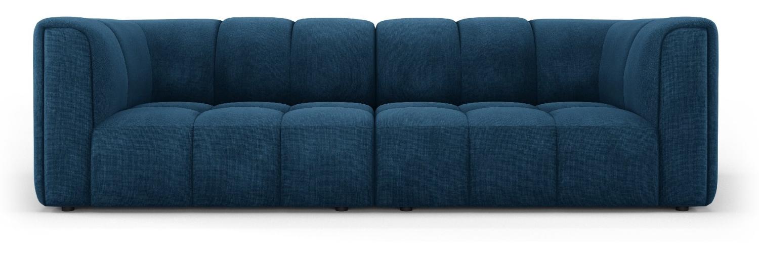 Micadoni Modulares Sofa Serena 3-Sitzer Strukturierter Stoff Königsblau Bild 1