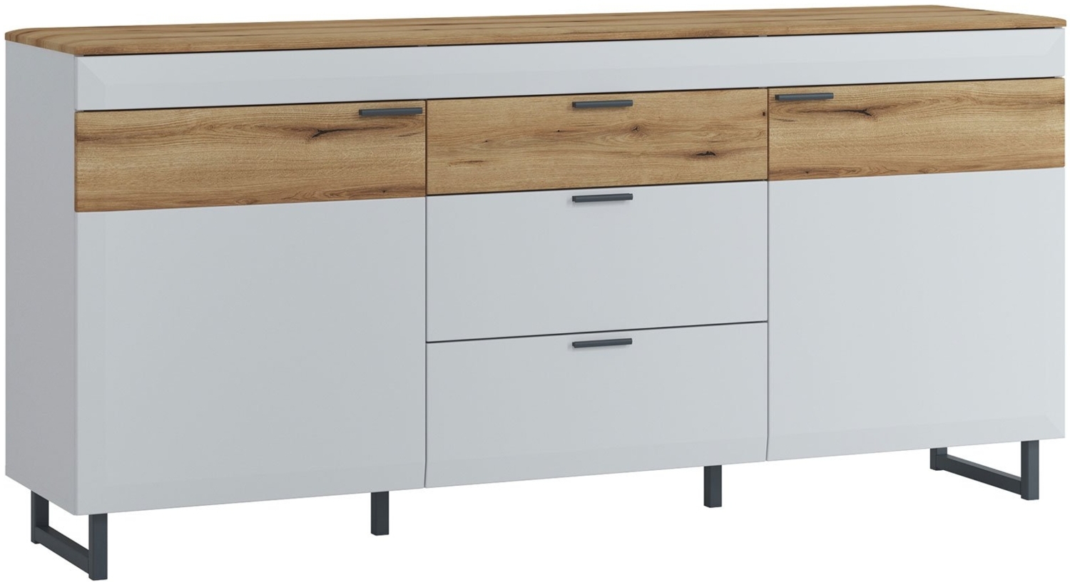 Sideboard LIV'IN Torano , Holzwerkstoff , Grau, Holzfarben , 183 x 86 x 41 cm Bild 1