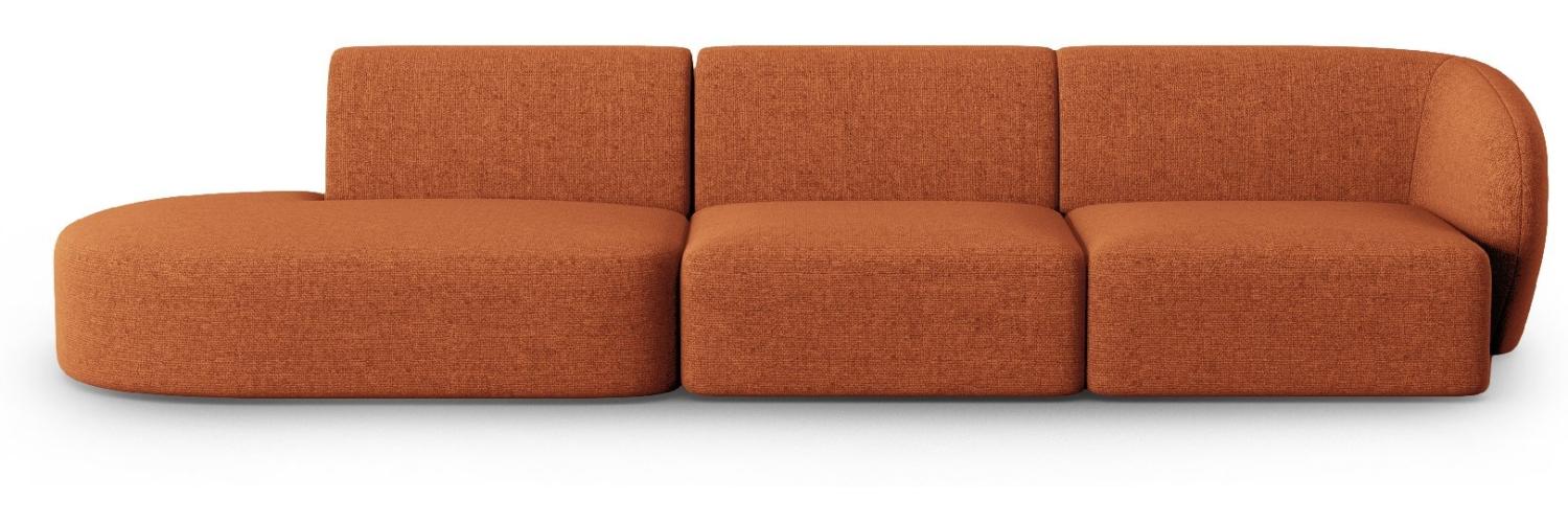 Micadoni Modulares Sofa Shane 4-Sitzer Links Chenille Terrakotta Melange Bild 1