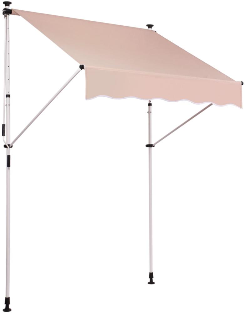 Klemmmarkise Westerly 200x120 cm, beige Bild 1