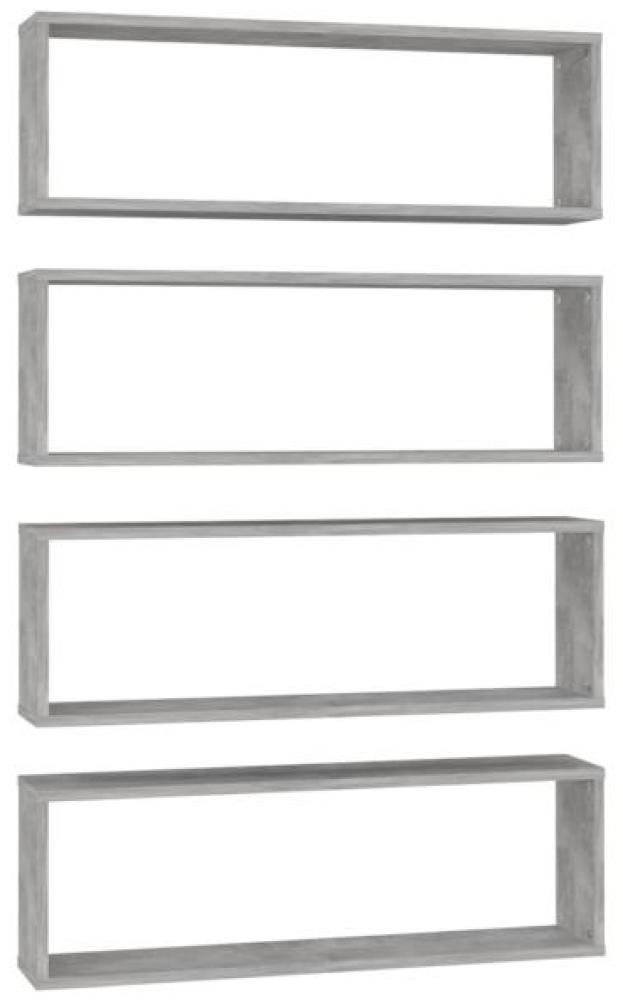 vidaXL Würfelregale 4 Stk. Betongrau 80x15x26,5 cm Holzwerkstoff 807119 Bild 1