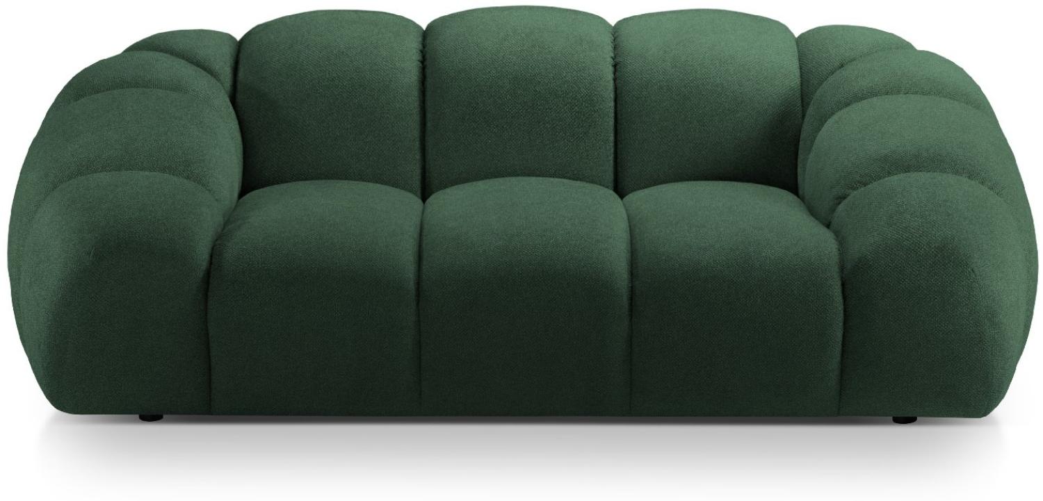 Micadoni Sofa Diana 2-Sitzer Strukturierter Samtstoff Grün Bild 1