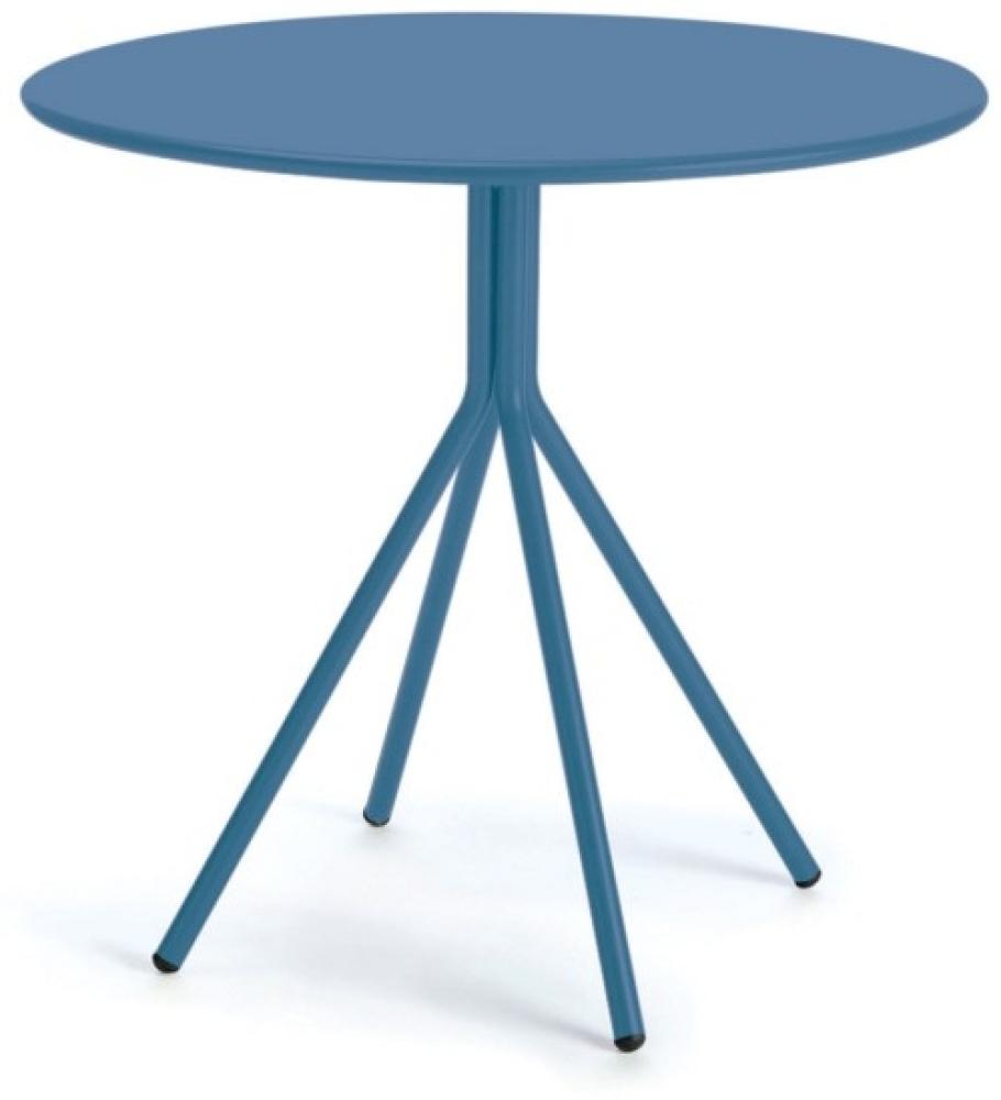 Beistelltisch Rick Ø 80 cm blau Bild 1