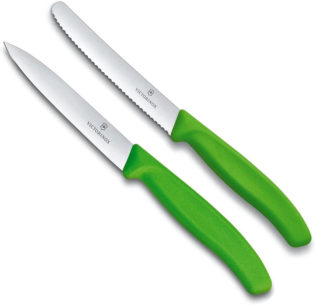 Victorinox Gemüsemesser Tomatenmesser Swiss Classic 2er Set (Grün) Bild 1