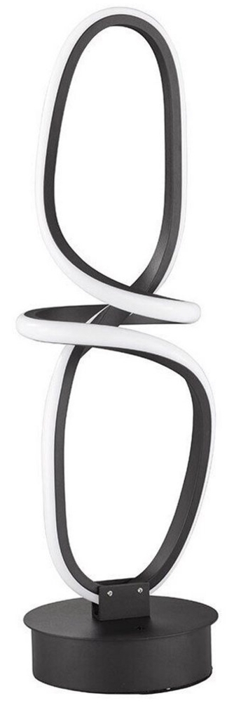 LED Tischlampe, Dimmbar, Fernbedienung, H 50 cm, Schwarz Bild 1