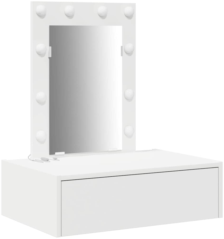 vidaXL Schminktisch mit Schubladen Weiß 60 x 40 x 70 cm Holzwerkstoff 865217 Bild 1