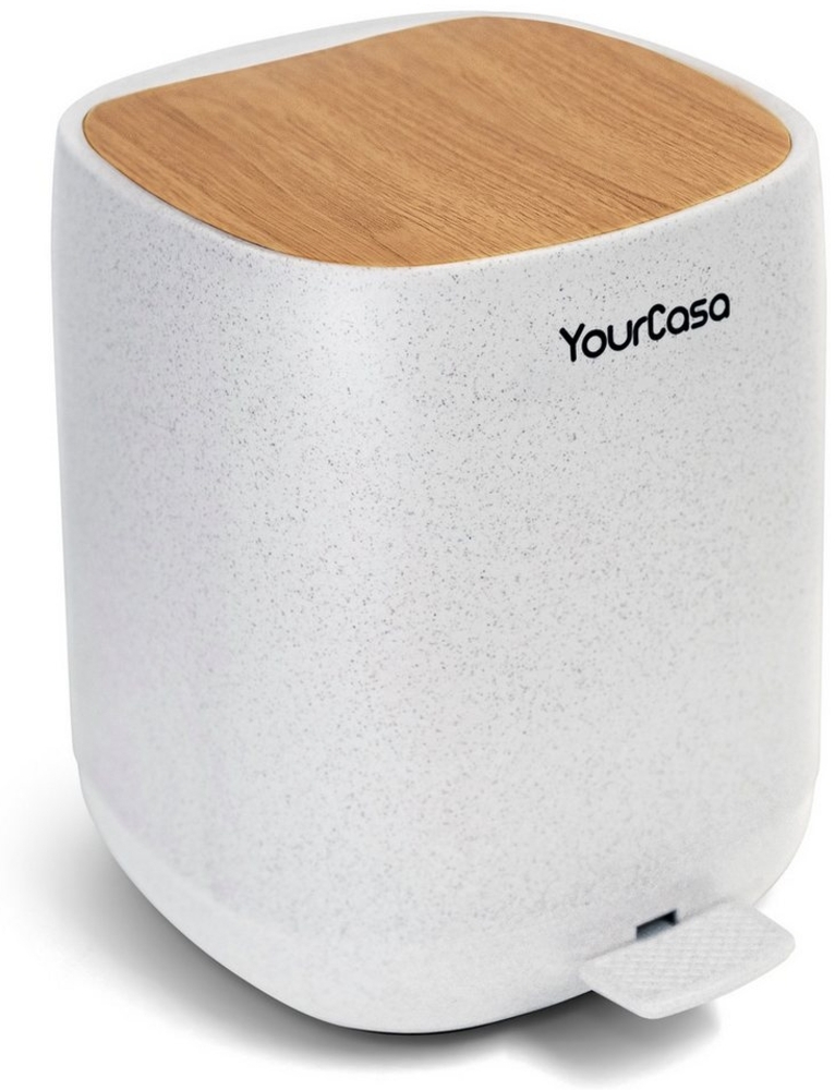 YourCasa Mülleimer YourCasa® Mülleimer Bad [5L] - Badmülleimer Badezimmer Kosmetikeimer, Fassungsvermögen 5L, 30% weniger Plastik Bild 1