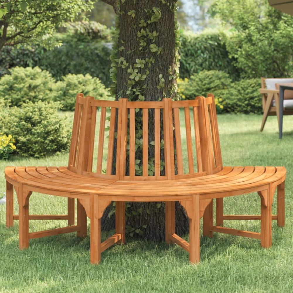 vidaXL Baumbank Halbrund Ø208 cm Massivholz Eukalyptus 362156 Bild 1