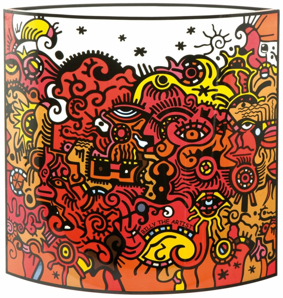 Goebel Pop Art Celebration Sunrise Lampe, Leuchte, Tischlampe, Billy The Artist, Glas, Bunt, 25 cm, 67080251 Bild 1
