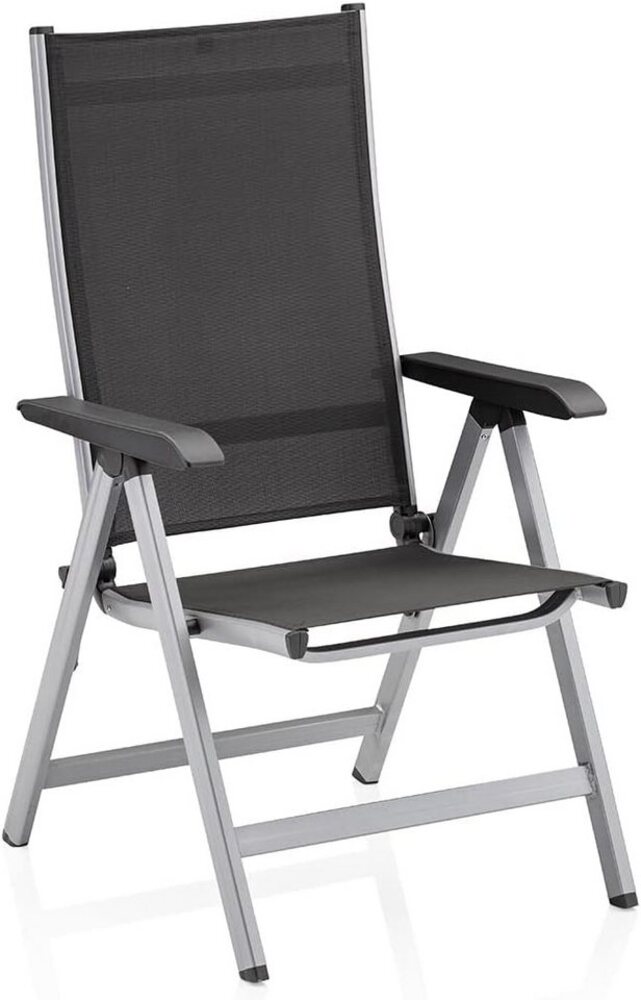 Kettler Basic Plus Klappsessel Multipositionssessel Gartensessel silber Bild 1