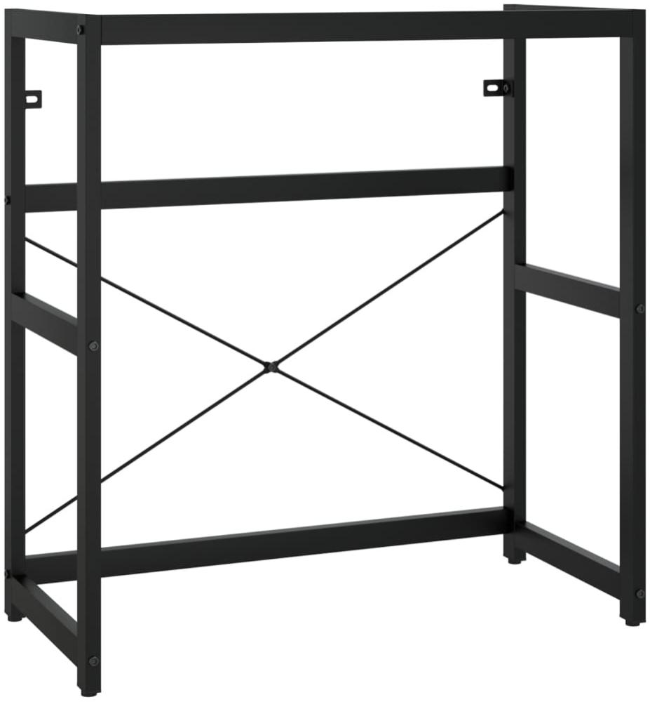 vidaXL Badezimmer Waschtischgestell Schwarz 79x38x83 cm Eisen 338501 Bild 1