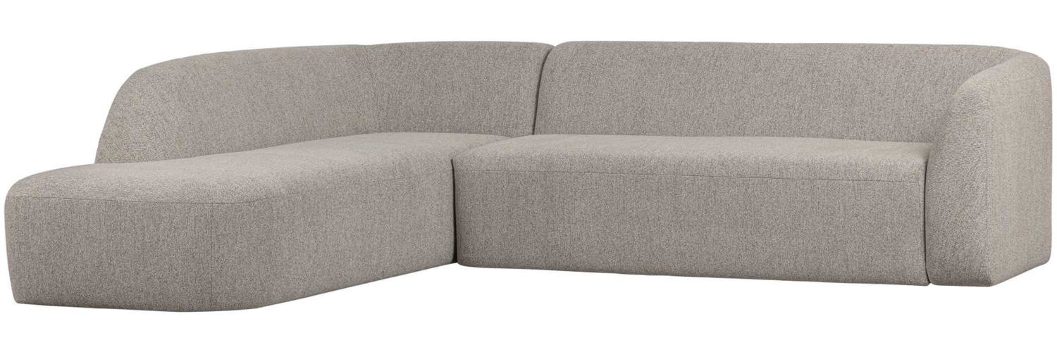 Ecksofa Sloping, Links, Hellgrau Bild 1