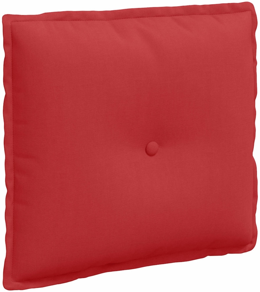 vidaXL Rückenkissen Rot 50 x 19 x 45 cm Stoff 42014627 Bild 1