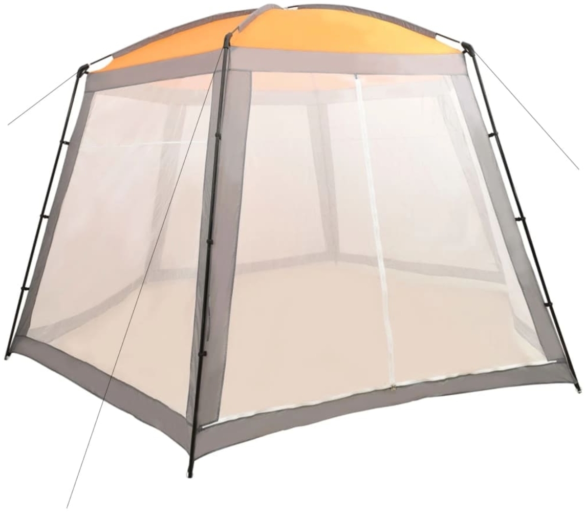vidaXL Pool-Zelt Stoff 500x433x250 cm Grau 93045 Bild 1