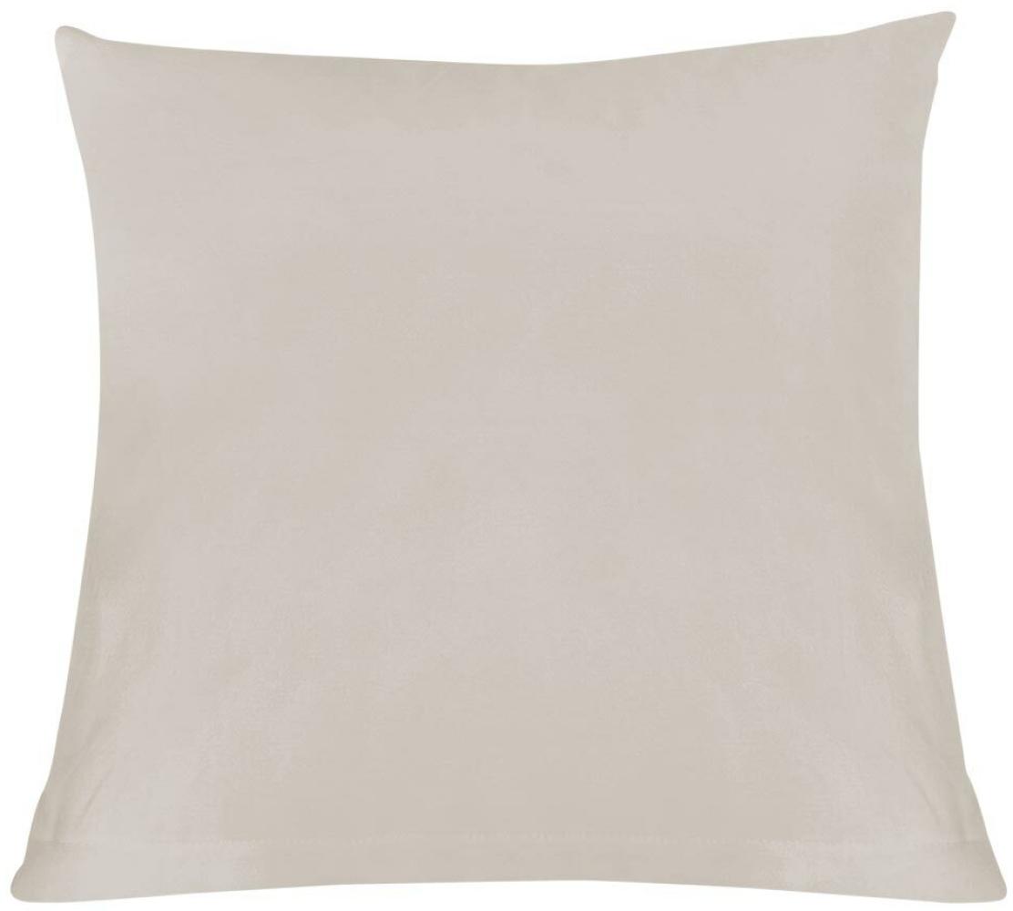 Formesse Bella Donna Jersey Kissenbezug|ca. 80x80 cm| perlgrau Bild 1