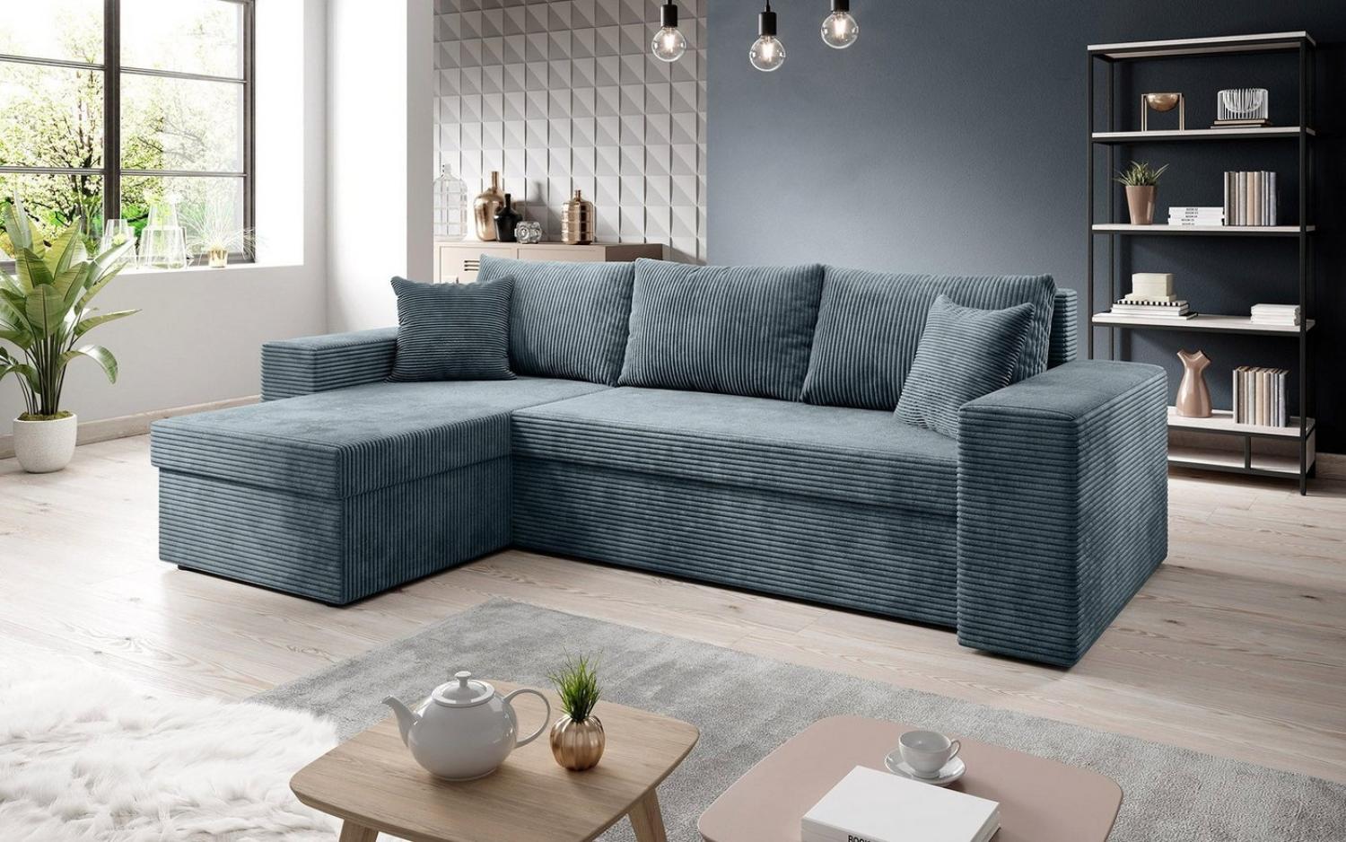 Luxusbetten24 Schlafsofa Designer Sofa Denver, mit Stauraum und Schlaffunktion Bild 1