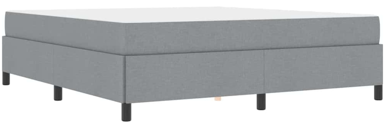 vidaXL Boxspringbett Hellgrau 180 x 200 cm Stoff 3398878 Bild 1