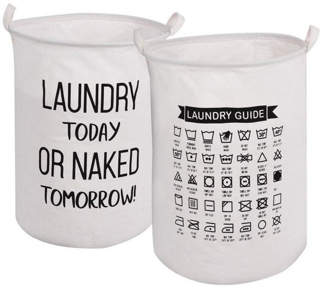 OKWISH Wäschekorb 2 Stück Wäschesack Organizer Wäschebox Wäschesortierer Wäschetonne 60L (faltbar Große Kapazität laundry baskets mit Griff, 2 St, Wäschesammler Wäschetruhe Waschekorbsammler Aufbewahrungskorb), Aufbewahrung Wäsche Kleidung Handtücher S... Bild 1