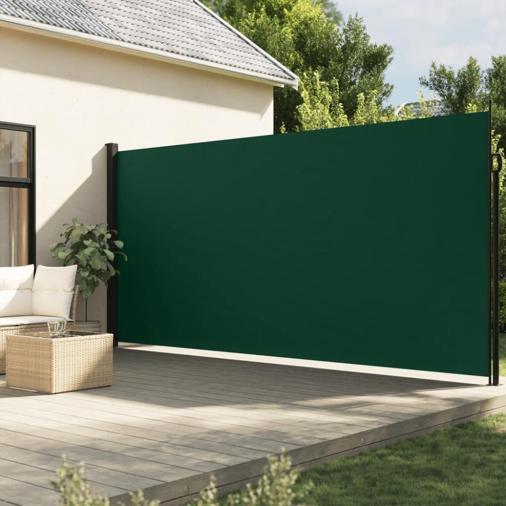 vidaXL Seitenmarkise Ausziehbar Dunkelgrün 200x600 cm 4004560 Bild 1