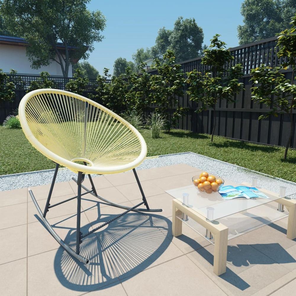 vidaXL Acapulco-Gartenstuhl Poly Rattan Beige 313140 Bild 1