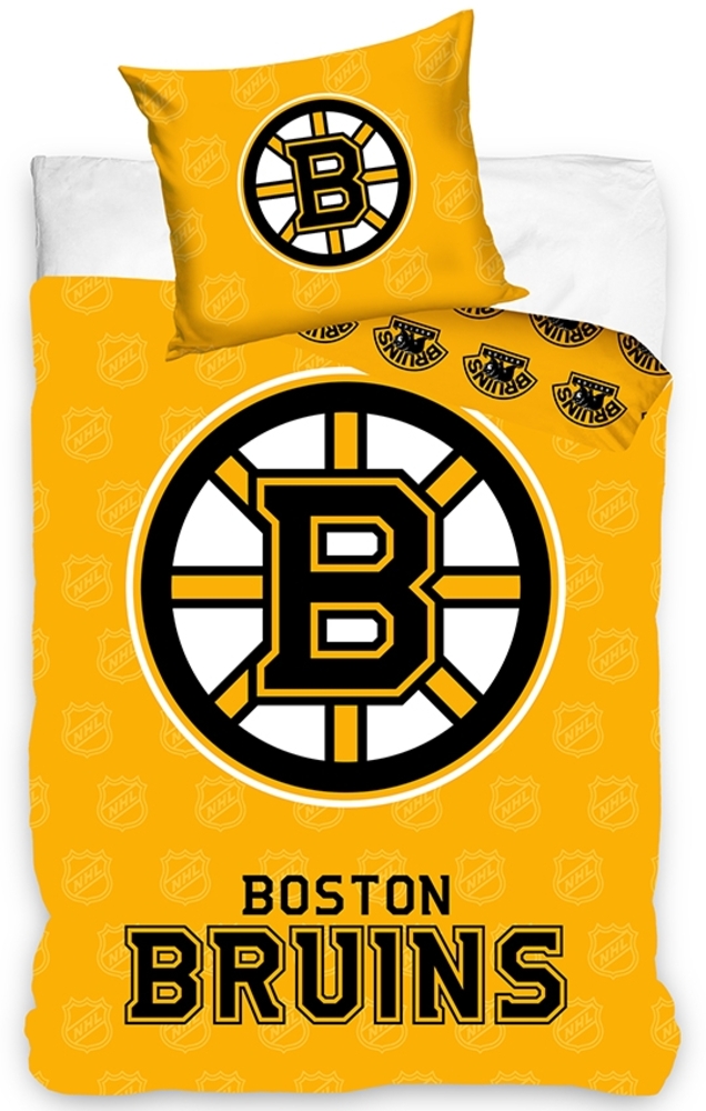 NHL Boston Bruins Bettwäsche BOSTONBRUINS245003 135x200 cm + 80x80 cm Bild 1