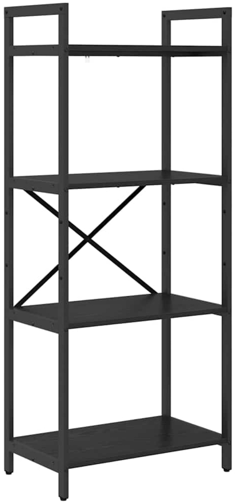 vidaXL Bücherregal Schwarz Eichen-Optik 56 x 34 x 133,5 cm 883868 Bild 1