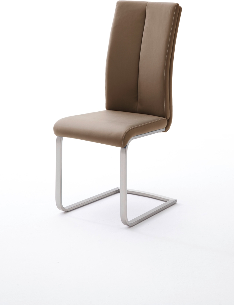 4er-Set Schwingstuhl 'Paulo II' - Kunstleder Cappuccino Bild 1