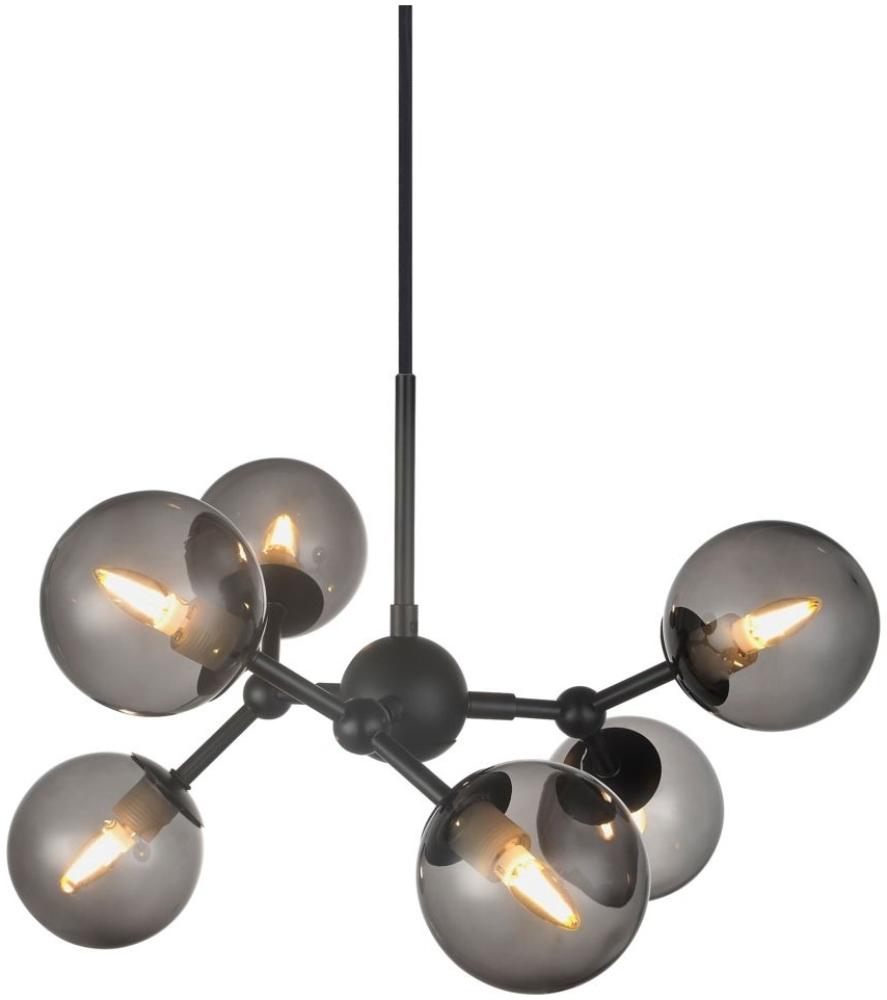 Halo Design No. 736553 LED Pendelleuchte ATOM by E. Patton Schwarz Rauchglas Ø 45 Bild 1