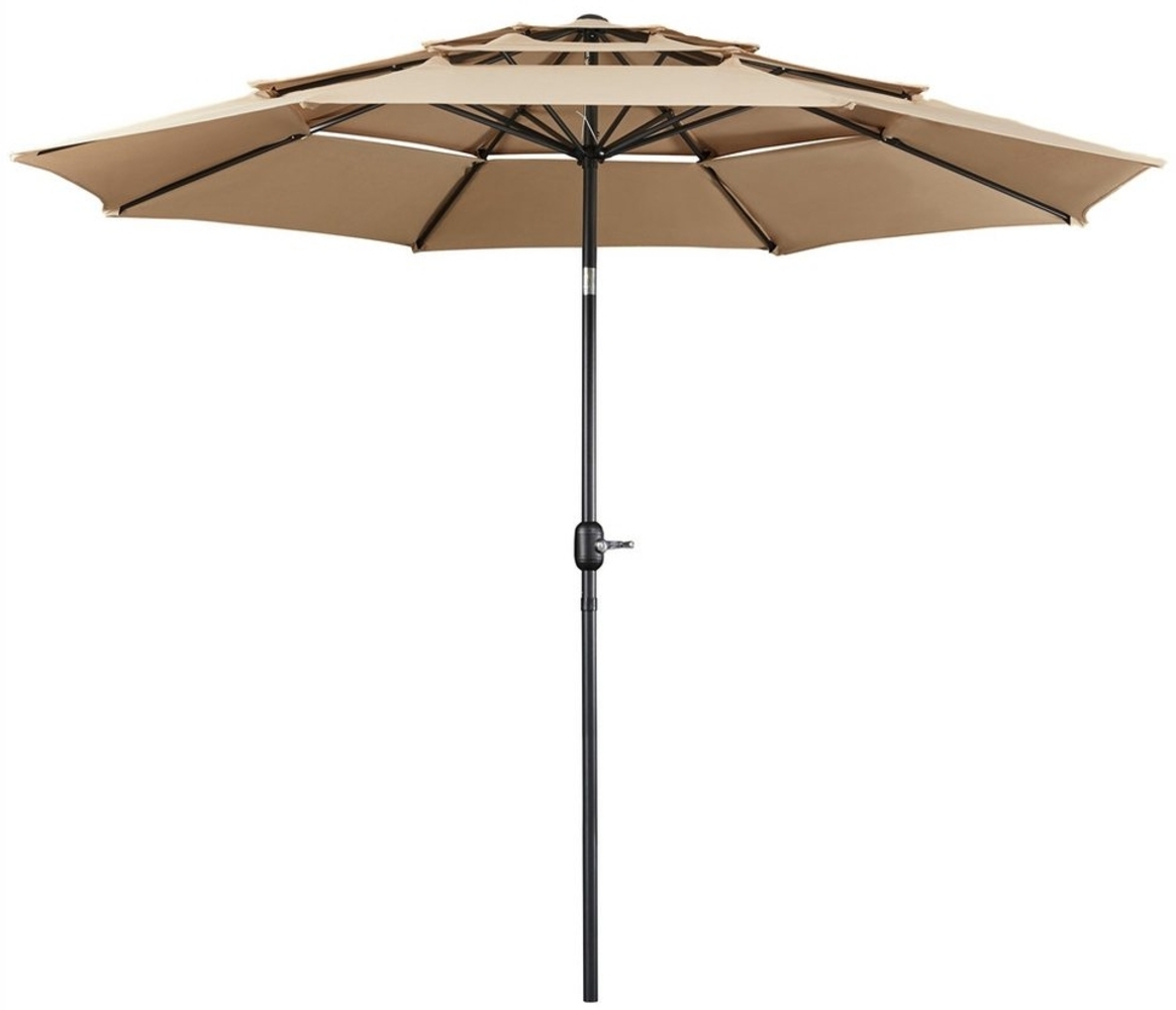 Yaheetech Sonnenschirm ∅ 324cm, Gartenschirm Outdoor Schirm Sonnenschutz, neigbar, UPF 50+ Bild 1