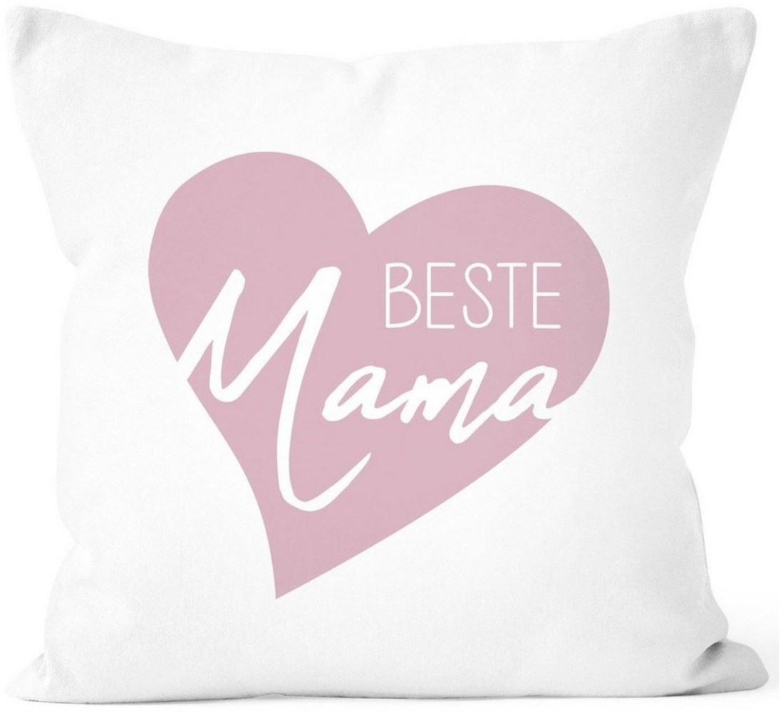 SpecialMe Dekokissen Kissen-Bezug Beste Mama Herz Geschenk für Mama zum Muttertag Weihnachten Geburtstag SpecialMe® Bild 1